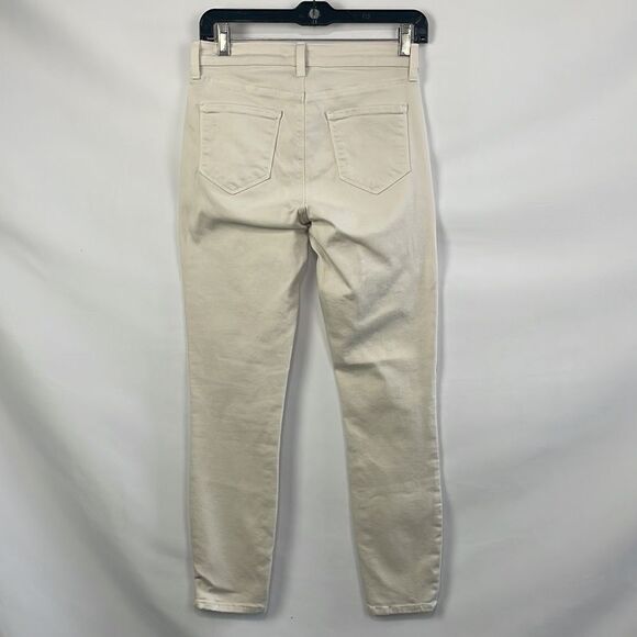 L'Agence Cream Skinny Denim Jeans - Picture 4 of 4